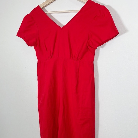 OAK + FORT | LINEN COTTON BLEND WIDE LEG TIE BACK JUMPSUIT - Picture 2 of 10